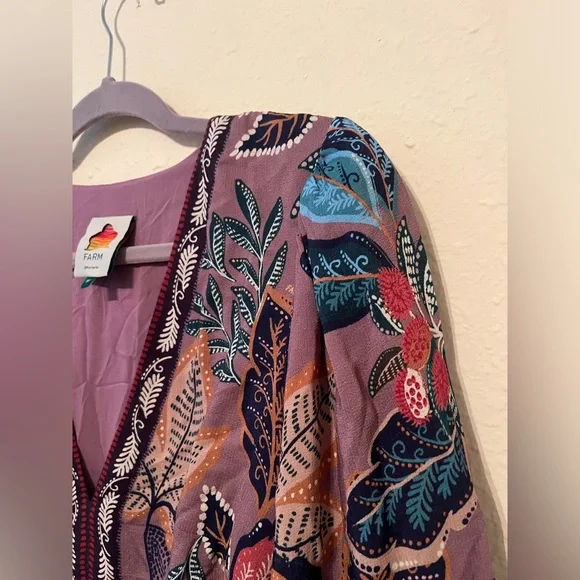 FARM Rio Multicolor Leaf Print Dress - Picture 5 of 10